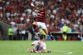 Partida entre Flamengo e Fluminense pelo Campeonato Brasileiro 2024.