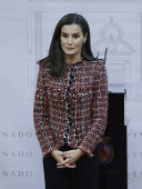 La reina doa Letizia preside el acto de entrega de la XIV edicin de los Premios Luis Carandell de periodismo parlamentario.