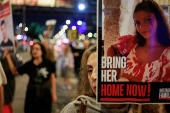 Protest against Israeli government's management of the ongoing conflict in Gaza and to show support for the hostages, in Tel Aviv