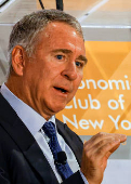 Ken Griffin speaks to the Economic Club of New York at The Plaza Hotel in New York