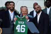 Biden honors the Boston Celtics in Washington