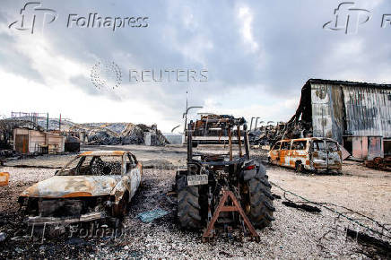 Aftermath of ceasefire between Israel and Iran-backed group Hezbollah, in Avivim