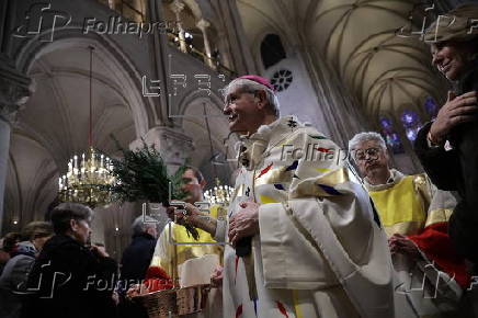 Sunday mass at Notre Dame Cathedral in Paris