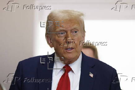 US President Donald Trump delivers remarks on AI Infrastructure in Washington, DC