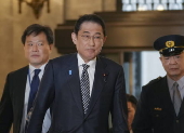Japanese Prime Minister Fumio Kishida attends a parliamentary political ethics committee