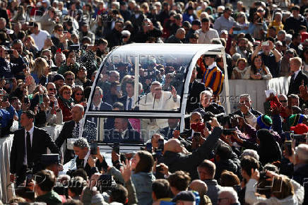 Pope Francis holds weekly general audience at the Vatican