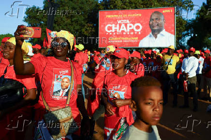 Mozambique opposition party Frelimo holds final rally ahead of election