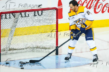 NHL: Nashville Predators at Calgary Flames