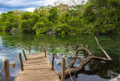Vista da Lagoa do Japons, uma das atraes tursticas do Jalapo