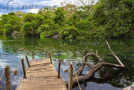 Vista da Lagoa do Japons, uma das atraes tursticas do Jalapo