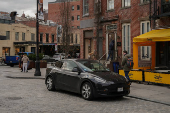 Tesla cars in New York City