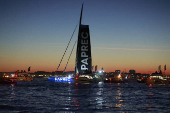 Arrival of the Vendee Globe runner up Yoann Richomme