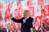 Islamist New Welfare Party rally ahead of the local elections in Istanbul