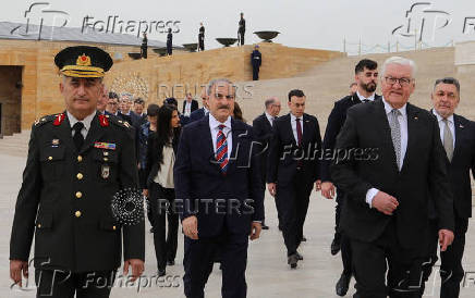 German President Frank-Walter Steinmeier visits mausoleum of Mustafa Kemal Ataturk in Ankara