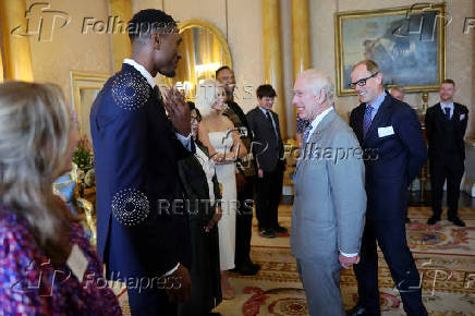 Britain's King Charles hosts winners of The Twentieth Prince's Trust Awards at Buckingham Palace, London