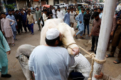 Pakistani Muslims celebrate Eid al-Adha in Karachi