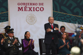 Military parade to celebrate the Independence Day hosted by Mexico's President Lopez Obrador, in Mexico City