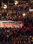 Protest against management of emergency response to the deadly floods in Valencia