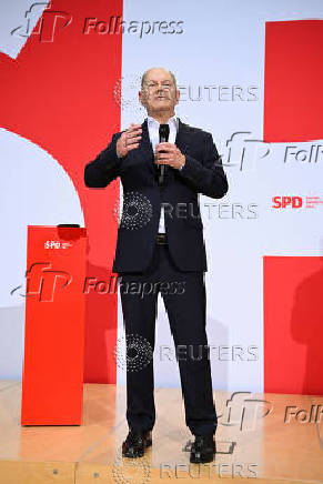 Social Democratic Party (SPD) press conference in Berlin