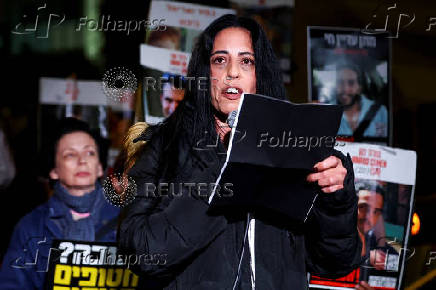 Protest against the government and to show support for the hostages who were kidnapped during the deadly October 7, 2023 attack, in Tel Aviv