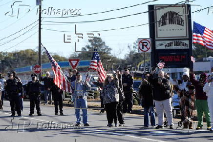 Funeral procession for former US president Jimmy Carter