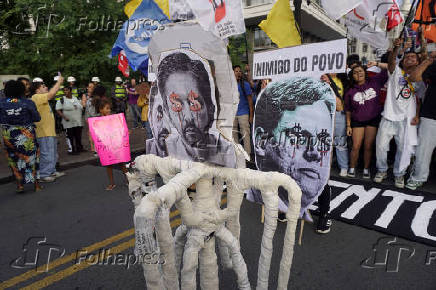 Protesto contra aumento das tarifas de nibus e metr de SP