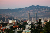 A general view of Caracas, on the day of the inauguration of Venezuela's President Nicolas Maduro