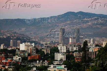 A general view of Caracas, on the day of the inauguration of Venezuela's President Nicolas Maduro