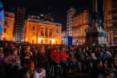 Evento musical no Pteo do Colgio durante a Virada Cultural 2019