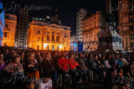 Evento musical no Pteo do Colgio durante a Virada Cultural 2019