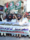 Rally in solidarity with the Palestinian people in Hyderabad