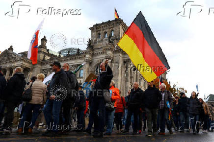 FILE PHOTO: AfD calls for protests amid rising energy costs in Berlin