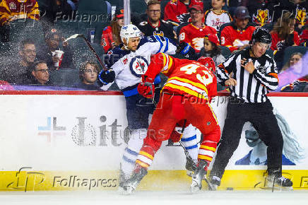 NHL: Preseason-Winnipeg Jets at Calgary Flames