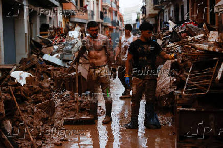 Aftermath of floods in Spain