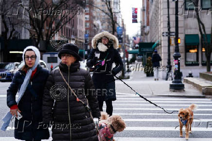 Cold weather in New York