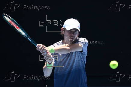 Australian Open practice session