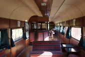 Interior do trem de Guararema