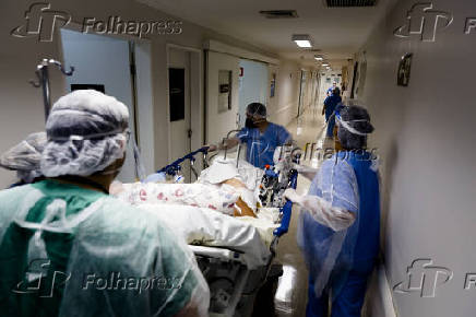 Paciente  levado para UTI em Hospital de Araraquara