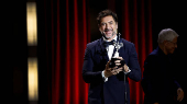 Spanish actor Javier Bardem receives the Donostia Award for lifetime achievement at the San Sebastian Film Festival