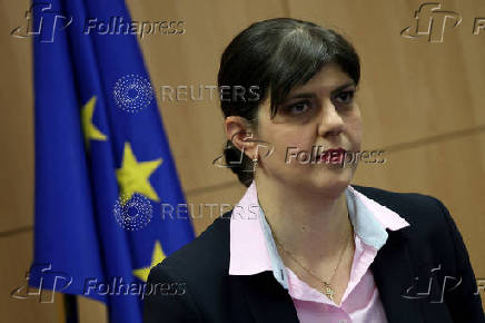 FILE PHOTO: EU Chief Prosecutor Kovesi arrives for a news conference, in Sofia