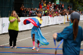 Venezuelans participate in the 9th CAF Caracas Marathon 2025, in Caracas