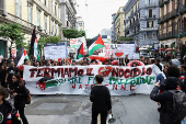 Pro-Palestinian protest against G7 meeting on Capri Island