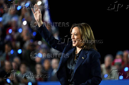 Democratic presidential nominee U.S. Vice President Harris campaigns in Wisconsin