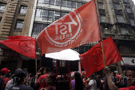 MTST em protesto por moradia em So Paulo (SP)