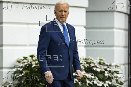 US President Biden departs the White House for campaign events