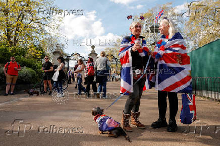 FILE PHOTO: People celebrate Britain's King Charles' coronation, in London