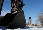 Lenin monument at former Exhibition of Achievements of National Economy in Bishkek