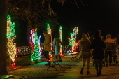 'Gardens of Light' Christmas illumination in Plock