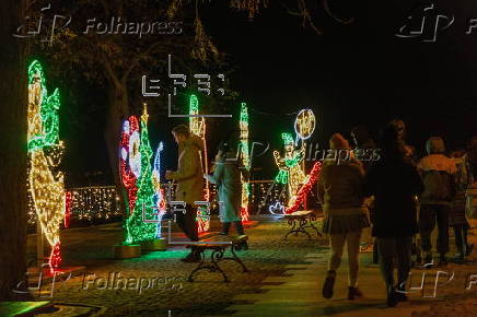 'Gardens of Light' Christmas illumination in Plock