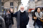 Anti-whaling environmental activist Paul Watson attends a press conference in Paris